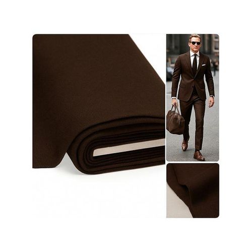 product_image_name-Fashion-Tissu Originals Pour Costume Complet Homme Marron (Veste + Pantalon), 3 Mètres-1