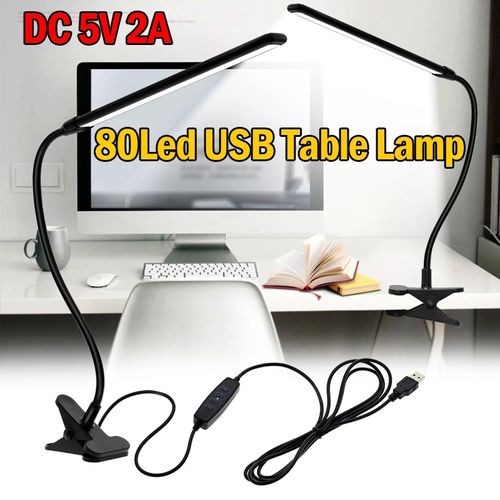 Generic Lampe De Chevet LED Ajustable Et Alimentée Par USB, Pince