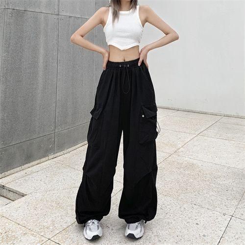 Fashion American Hip Hop Loose Slim Legging Type Workwear Pantalons Noir Prix pas cher Jumia CI