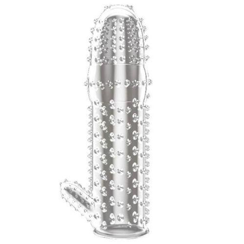 product_image_name-RUNSONE-5in1 Penis Sleeves Cock Enlarger Extender Ring Silicone Condom Sex Toys For Men-6