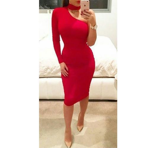 Fashion Robe Droite Une Manche Rouge Prix pas cher Jumia CI