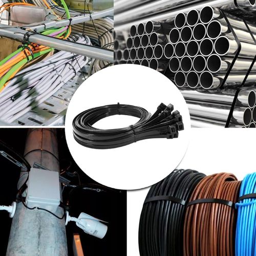 product_image_name-Generic-TOP QUALITé-LOT DE 100 SERRE CABLES- EN NYLON- COLLIER DE SERRAGE-ATTACHES ZIP-CABLES-TUYAUX-FILS- 3.6MMX200MM-3