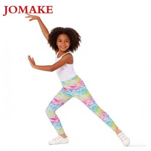 product_image_name-JOMAKE-Pantalon long pour enfants âgés de 2 à 9 ans, motif floral bleu et rose, leggings moulants-2