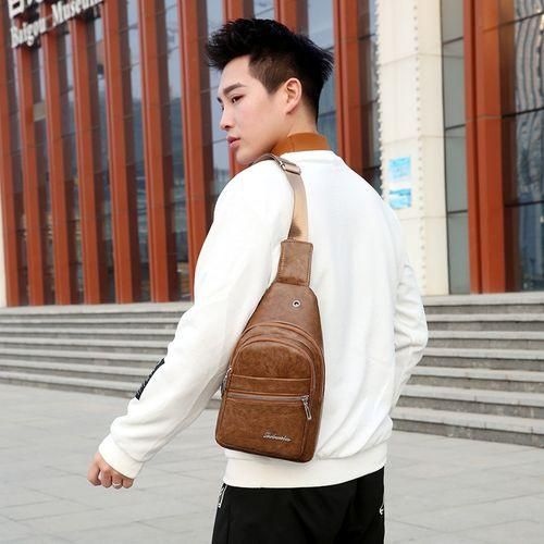 product_image_name-Mateamoda-Sac Pour Homme Sac De Poitrine Sac à Bandoulière Sac à Main Portefeuille Messenger Sac à Bandoulière Sling Cartable-3