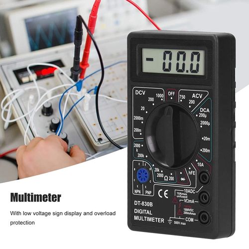 Multimètre digital voltmetre 1000V Ampèremètre Testeur Electrique LCD