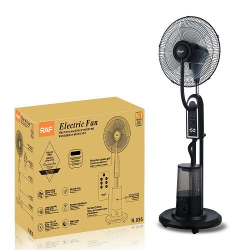 product_image_name-RAF-Ventilateur à Eau Avec Télécommande 2 en 1 - Ventilateur Sur Pied Avec Brumisateur D'eau - Humidificateur Et Brumisateur 2 en 1-1