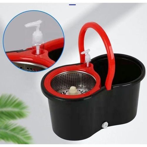 product_image_name-Generic-Seau de serpillère et pince à essorer Balai Serpillère Avec Seau D'essuie-glace Gaufrée-3