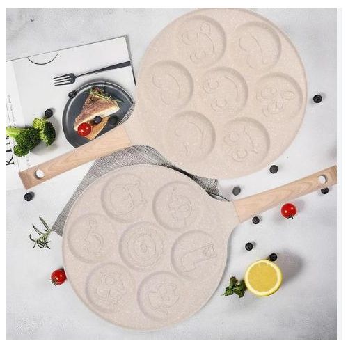 product_image_name-Generic-Poêle à Pancakes Multiformes en Bois Pressé – Moules Intégrés 6 Compartiments-2