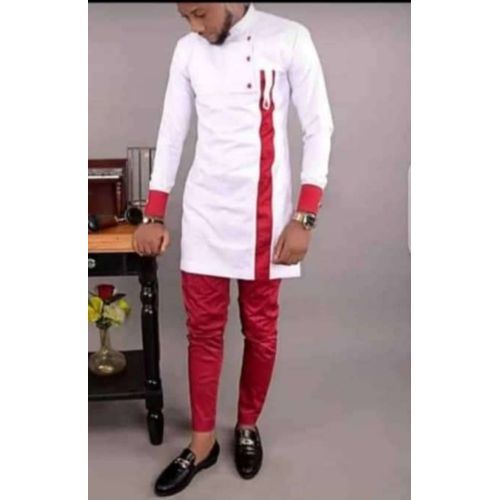 Tunique homme en pagne africain sale