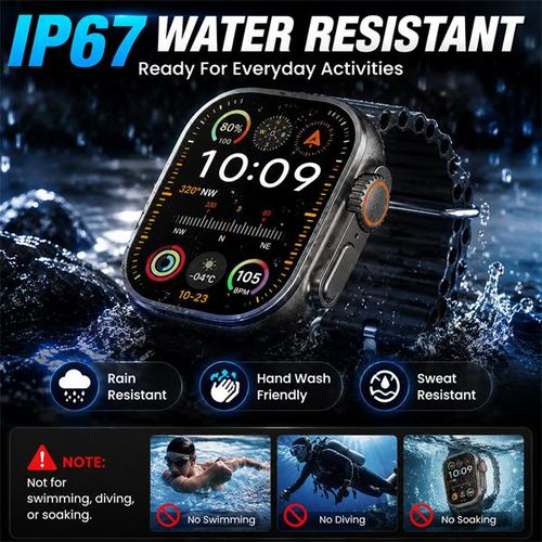 Litglobe T12 Ultra Pro Max Montre Connectée Sport 49mm Écran OLED 2.3" Full Touch Appel Bluetooth Compatible Android iOS - image 6