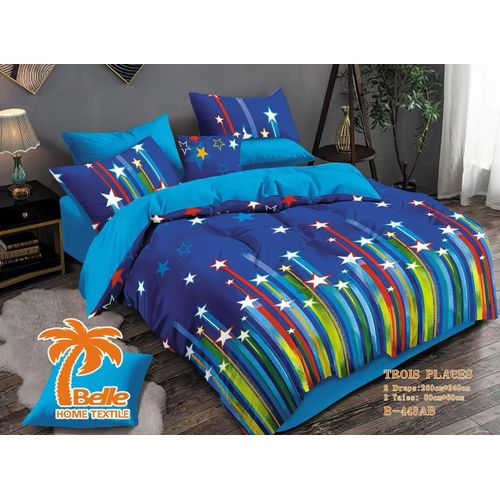 product_image_name-Belle-Lot de 2 Draps et 2 Taies - Confort et Élégance pour Lit 3 PlaceS-bleu-1