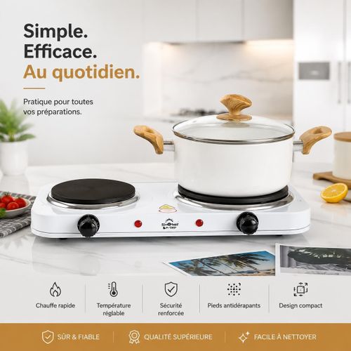 Generic Cuisinière électrique 1000W+ 1000W(1500W)