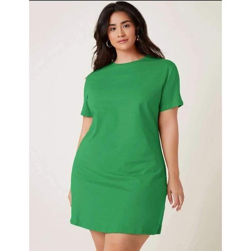 Fashion Robe En Tee shirt Coton Vert Prix pas cher Jumia CI