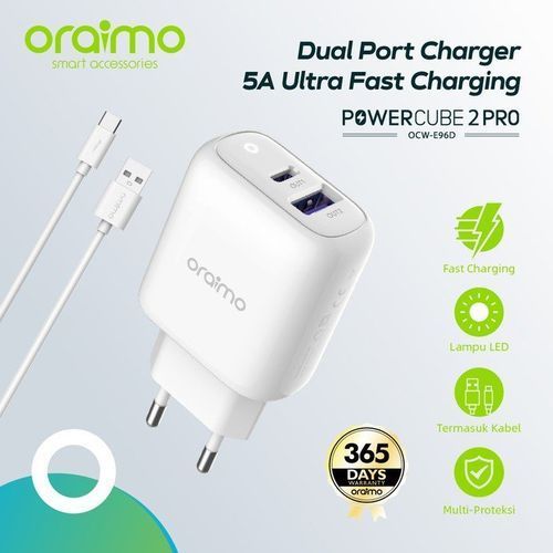Oraimo Chargeur Type C 22W USB C ORAIMO POWERCUBE 2 PR0 OCW E96D