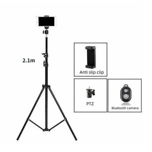 Generic Trépied De Camera Et Téléphone 2m10 Noir