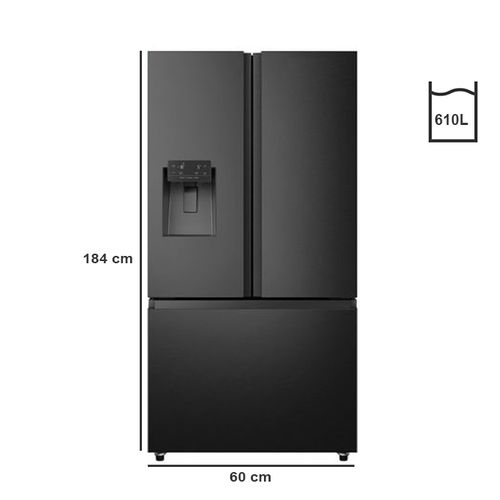 product_image_name-SMART TECHNOLOGY-REFRIGERATEUR COMBINE SMART AMERICAIN 610L / STCB-790WIH -Gris Garantie 12 Mois-1