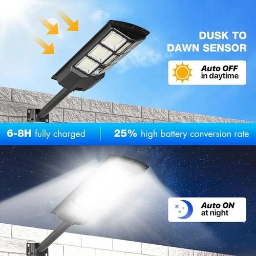 product_image_name-Generic-Lampadaire Solaire 800W Avec Détecteur De Mouvement-2