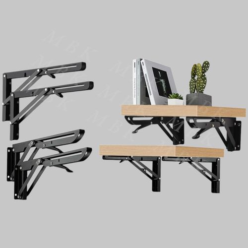 product_image_name-Generic-Étagère Murale Pliante Noir-2