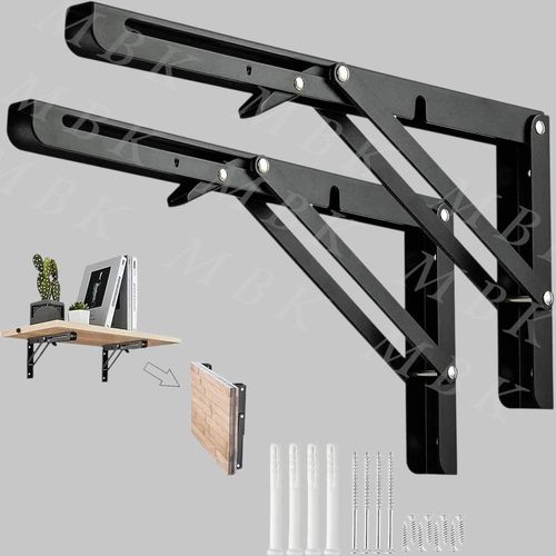 product_image_name-Generic-Étagère Murale Pliante Noir-4