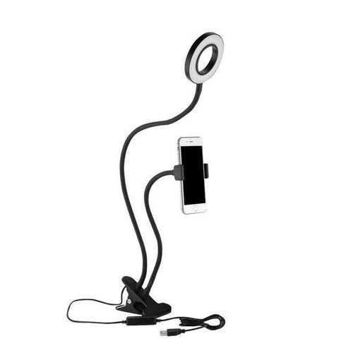 Generic Super Selfie Ring Light, Lampe De Caméra LED Rotation à 360 Degrés Avec 3 Modes D'éclairage - image 2