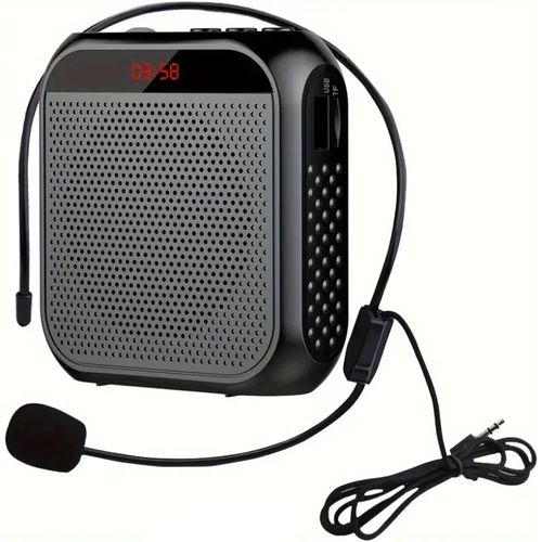 Generic Amplificateur De Voix Portable Amplificateur De Voix Rechargeable  Avec Casque Et Ceinture De Microphone Filaire Pour L'enseignement De La  Formation Au Chant - Prix pas cher