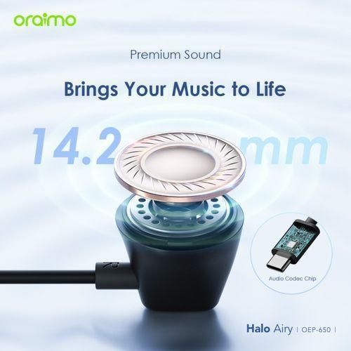 Oraimo Écouteurs Type-C - ULTIMATE CONFORT- couleur noir - image 5