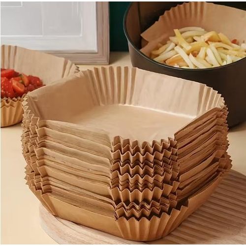 product_image_name-Generic-Lot de 100 feuilles carrées modernes pour friteuse à air, papier cuisson universel pour friteuse à air-4