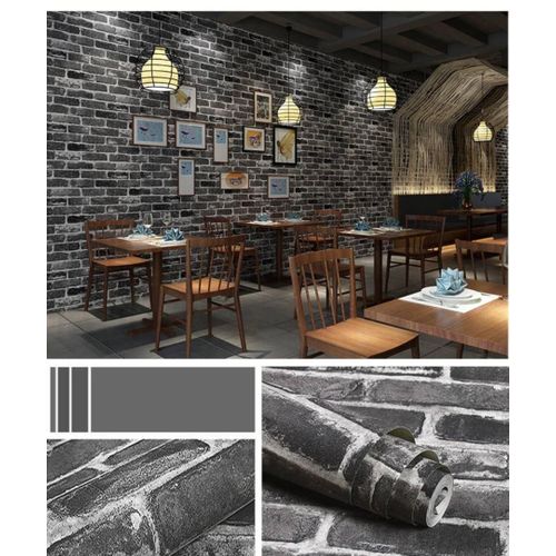 product_image_name-Generic-Papier Peint Mural Autocollant 10m/45cm - noir , Blanc-1