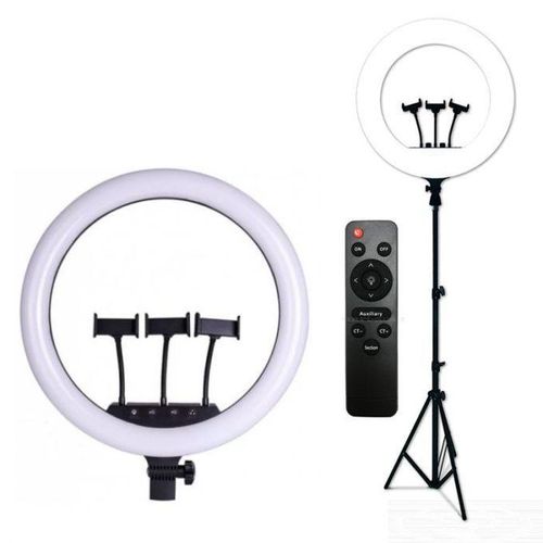 product_image_name-Generic-Ring Light Professionnel 18 Pouces + Télécommande + Trépied Selfie-1