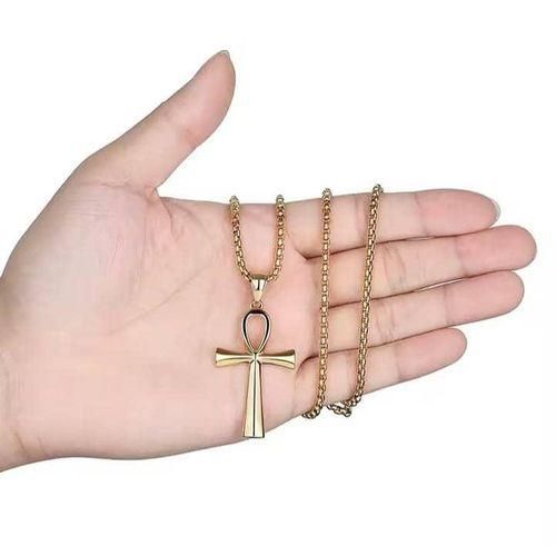 product_image_name-Generic-Chaine  Hommes Et Femme   Croix KAMITE  En Acier Inoxydable HGN-3