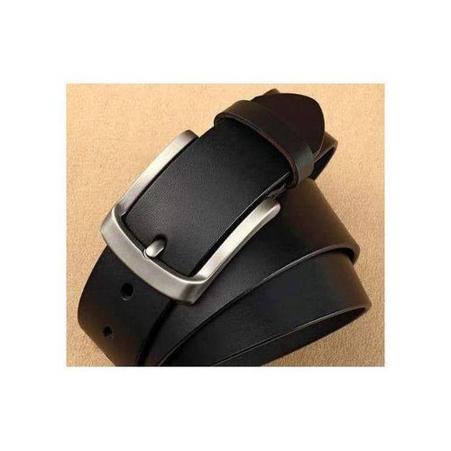 Generic NOIRE Ceinture Hommes Double Faces En Cuir VERITABLE