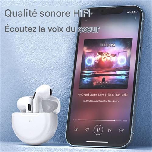 Generic Pro6 Écouteurs sans fil Bluetooth 5.3 Sport - image 3