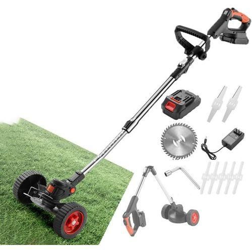 product_image_name-Generic-Tondeuse à Gazon Sans Fil Pliable, Coupe-herbe Léger 3 En 1-1
