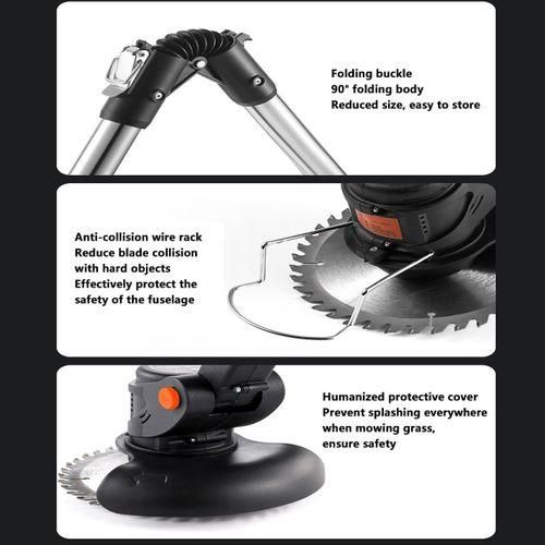 product_image_name-Generic-Tondeuse à Gazon Sans Fil Pliable, Coupe-herbe Léger 3 En 1-4