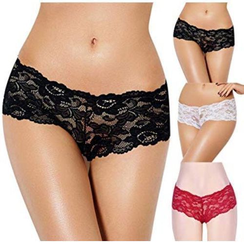 Fashion 6 Slips Femme - Dentelle Sexy - Prix pas cher