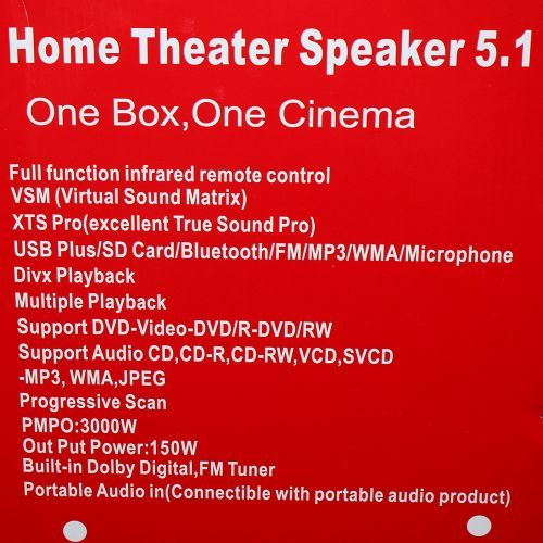 East Point Home Cinéma Bluetooth 5.1 - HT-8803 - Noir - GOCI Côte
