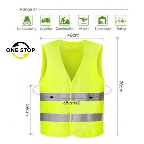 Generic Chasuble Gilet Haut Visibilité Pour Chantier Et Automobile - Prix  pas cher