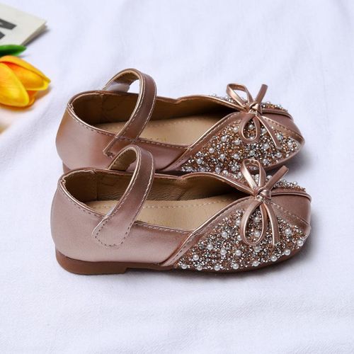 AIDAILU Chaussure Ballerine Pour Filles - Doré - image 5