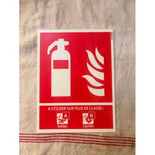 product_image_name-Pvc-PLAQUE EXTINCTEUR D'INCENDIE PHOTOLUMINESCENT -1