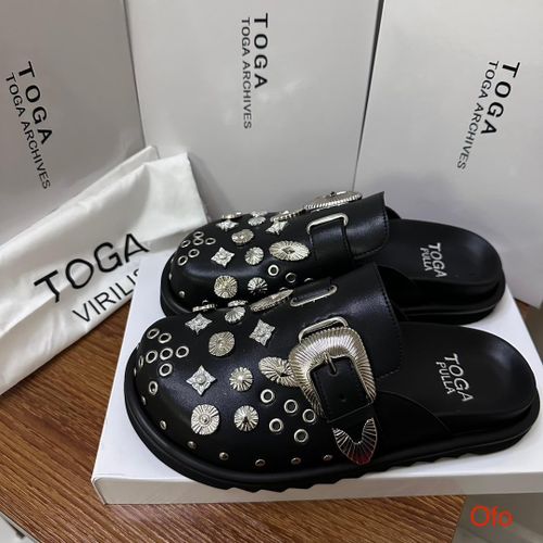 product_image_name-Generic-Sandales Homme Toga Virilis – Cuir Premium – Boucles Métalliques – Semelle Confort – Noir-1