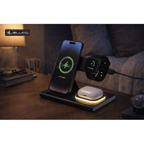 product_image_name-Generic-Station de Recharge Sans Fil 4-en-1 Magnétique Pliable – Smartphone, Montre & Écouteurs-2