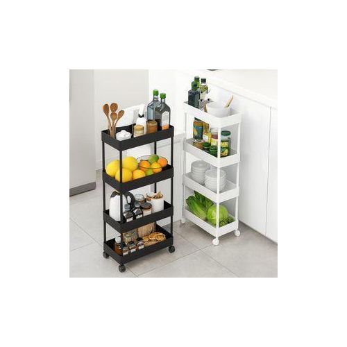 Generic Étagère de Rangement Multifonction à Roulettes – 4 Niveaux - image 3