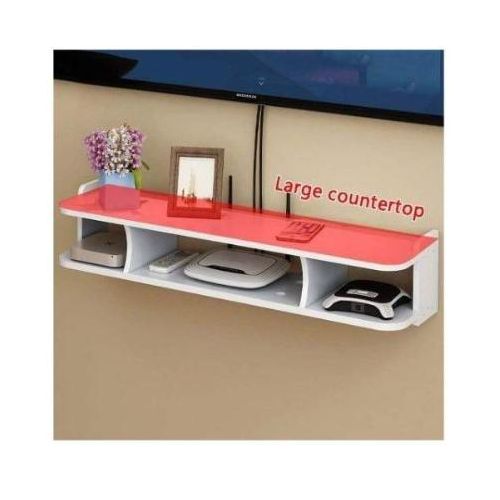 product_image_name-Generic-Étagères De Rangement Murales Flottantes Pour Décodeur TV - 80CM-3