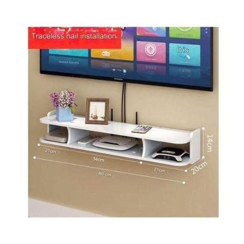 product_image_name-Generic-Étagères De Rangement Murales Flottantes Pour Décodeur TV - 80CM-5