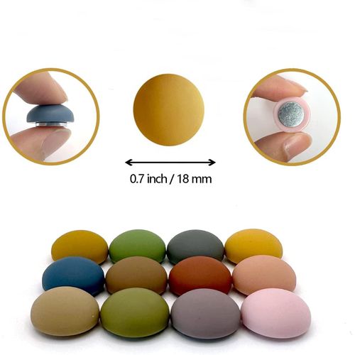 product_image_name-TodyJeyHo-12 aimants de réfrigérateur colorés et puissants, aimants de réfrigérateur décoratifs mats, aimants de tableau blanc mignons, aimants mats aux couleurs vives, ensemble d'aimants de réfrigérateur esthétiques mats pour armoires de bureau et lave-vaisselle-4