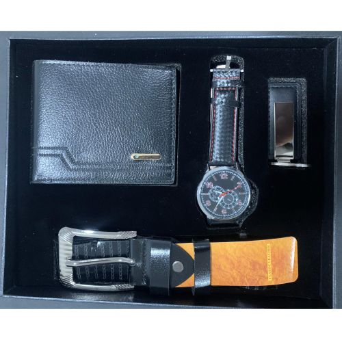 product_image_name-Fashion-Coffret Cadeau "Élégance Classique" pour Homme – Montre, Portefeuille, Ceinture & Porte-clés-6
