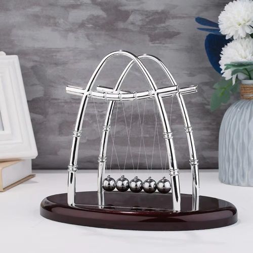 product_image_name-Generic-Pendule de Newton à billes d'acier, mouvement perpétuel, jouet pédagogique en physique et sciences, décoration pour la maison ou le bureau, cadeau artisanal-1