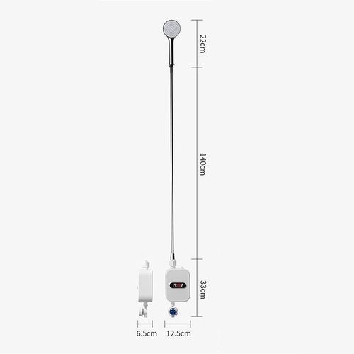 Generic Chauffe-Eau Instantané Électrique – Avec Robinet Douchette et Affichage de Température - image 2