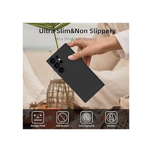 Generic SAMSUNG Coque en Silicone Galaxy S23 Ultra - Noir - image 3