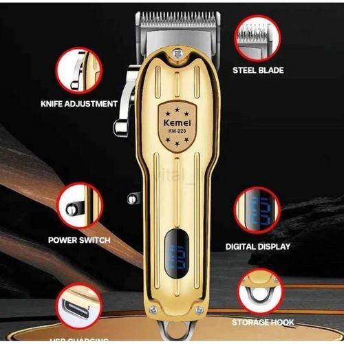 Kemei Mini Tondeuse Professionnelle Rechargeable
